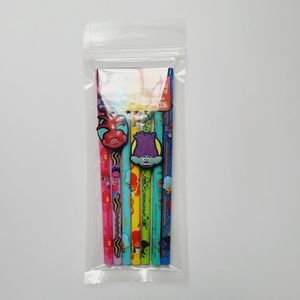 Trolls World Tour Reusable Straws